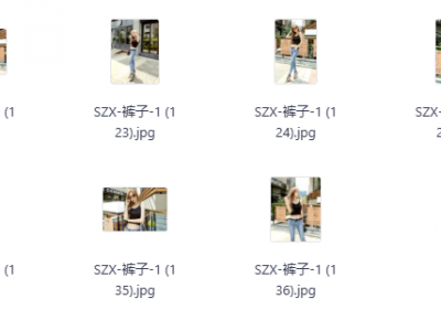 韩国美女模特牛仔裤摄影写真图片