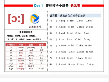 【稀缺资源】很多家长在找的48个国际音标资料