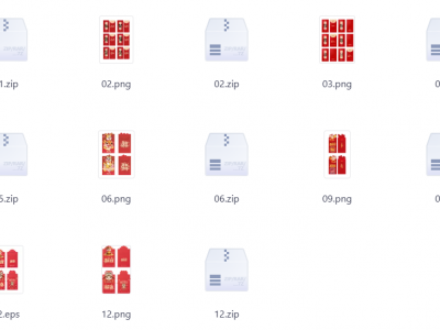 2026马年马到功成新年春节红包封面福袋PS模板AI矢量设计素材背景35款